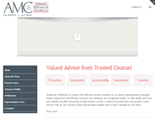 Tablet Screenshot of amclaw.com